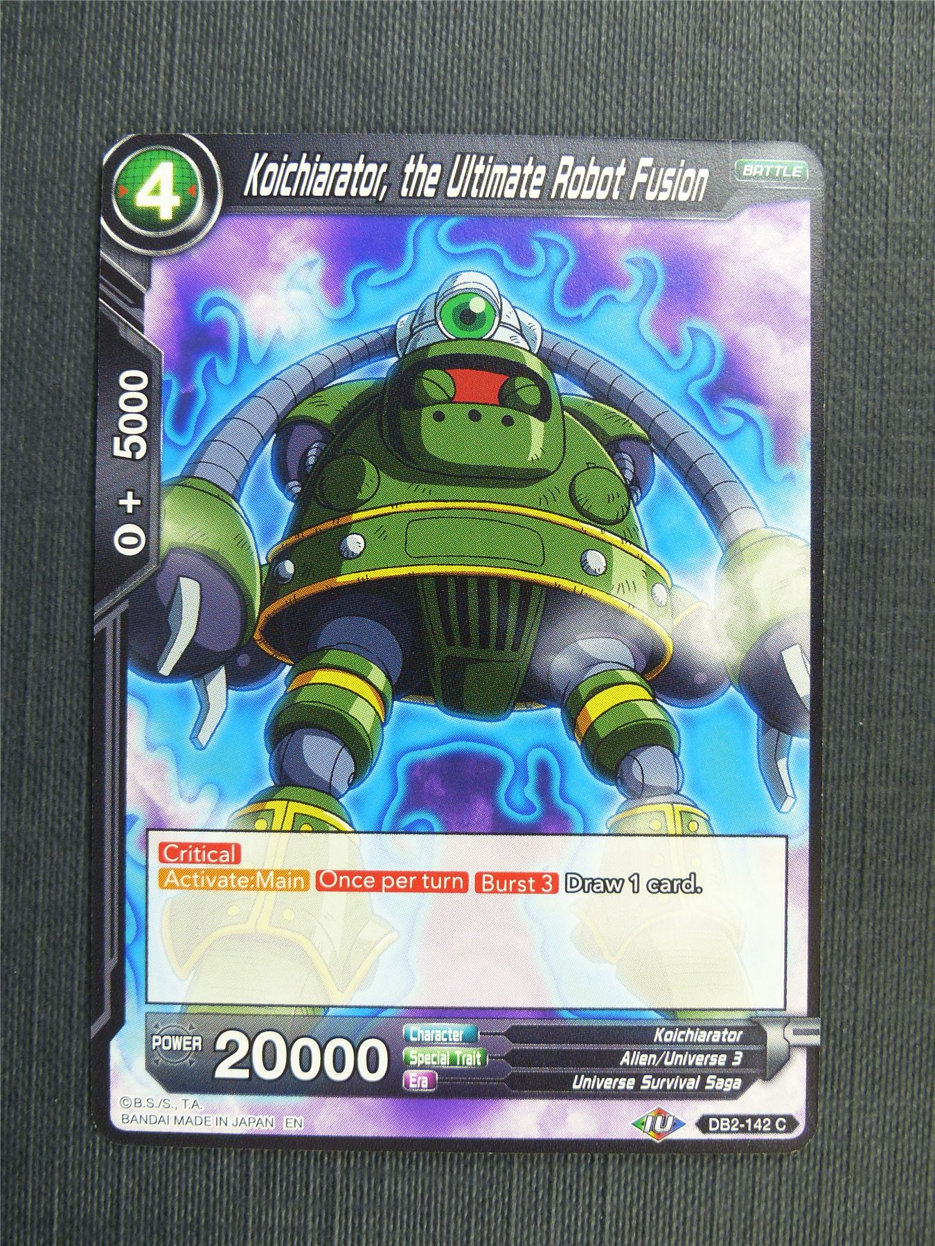 Koichiarator the Ulitmate Robot Fusion - DB2 Dragon Ball Super Card