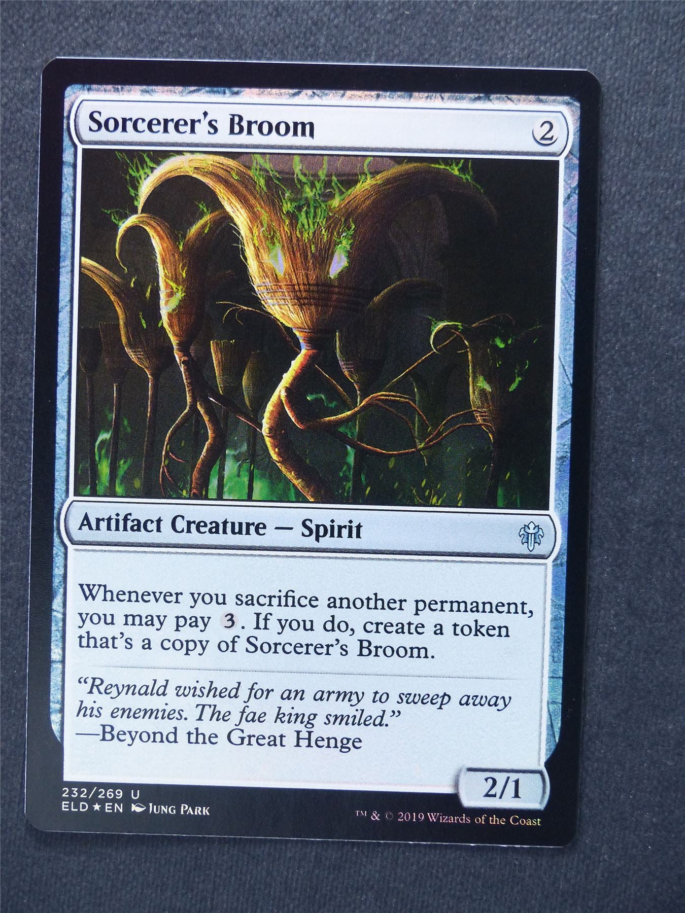 Sorcerer's Broom Foil - Mtg Magic Cards #U8