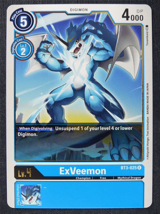ExVeemon BT3-025 R - Digimon Cards #LI
