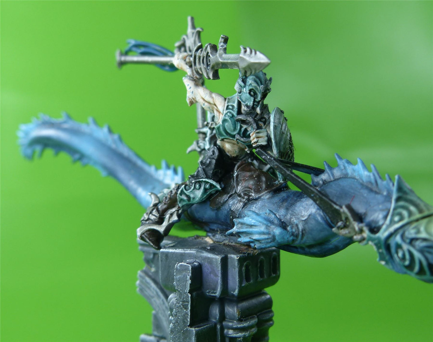 Idoneth Deepkin Akhelian Morrsarr Guard Painted - Warhammer AoS 40k #84R