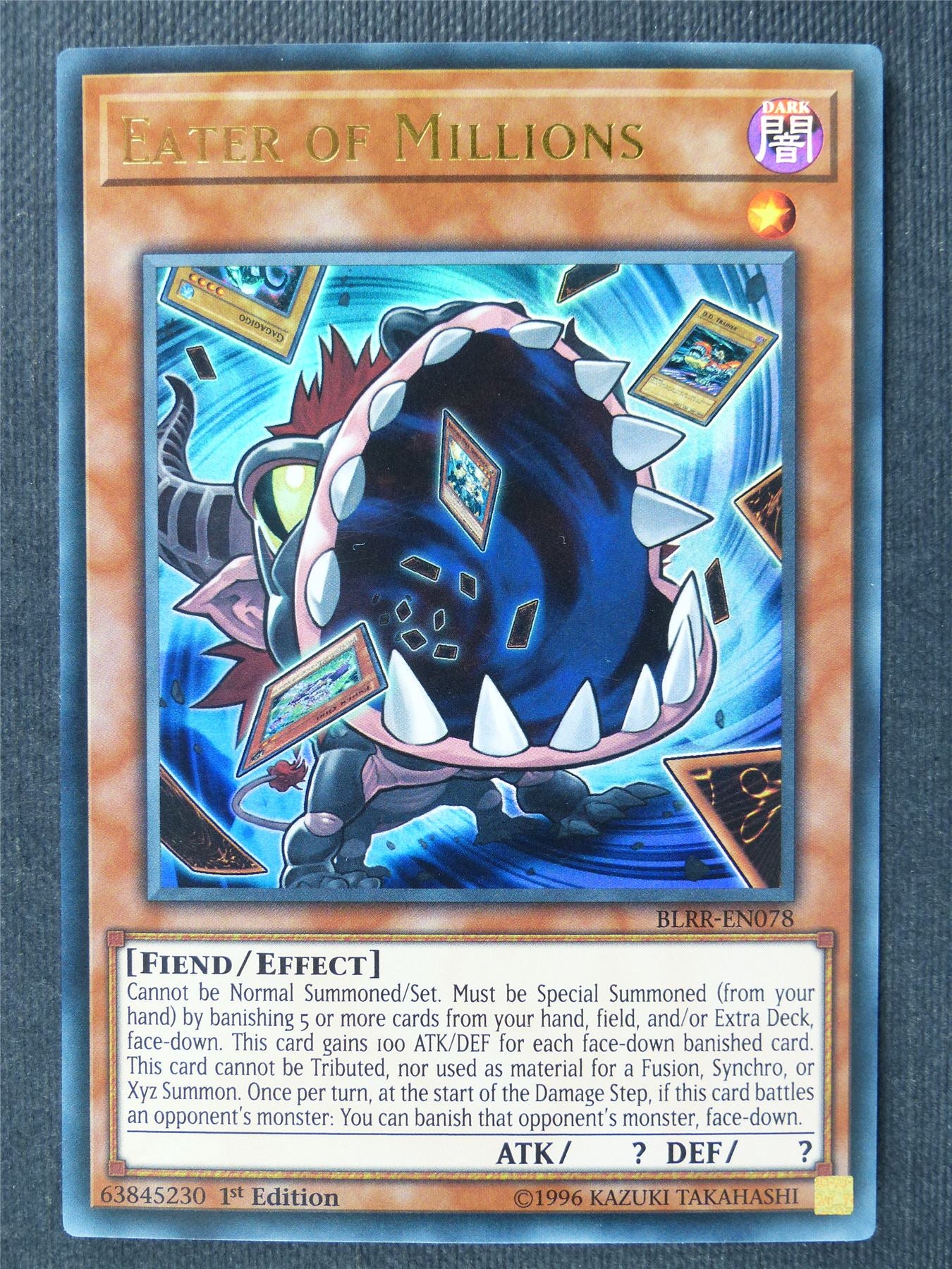 Eater of Millions BLRR Ultra Rare - 1st ed - Yugioh Cards #25P Archeron Eater of Millions BLRR Ultra Rare - 1st ed - Yugioh Cards #25P Archeron