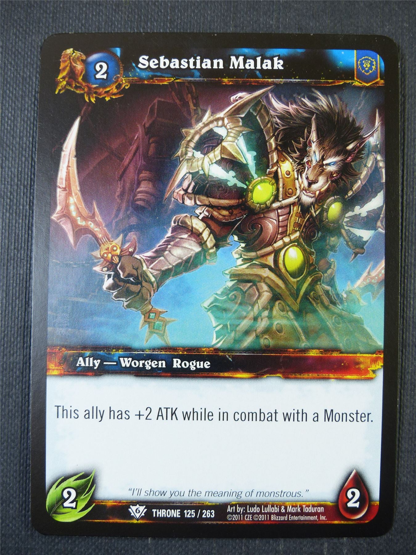 Sebastian Malak 125/263 - WoW Card #1BJ