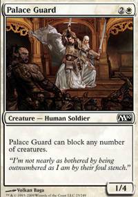 Mtg Magic Card: M10 : Palace Guard