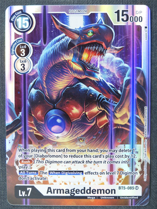 Armegeddemon BT5-085 SR - Digimon Cards #49D