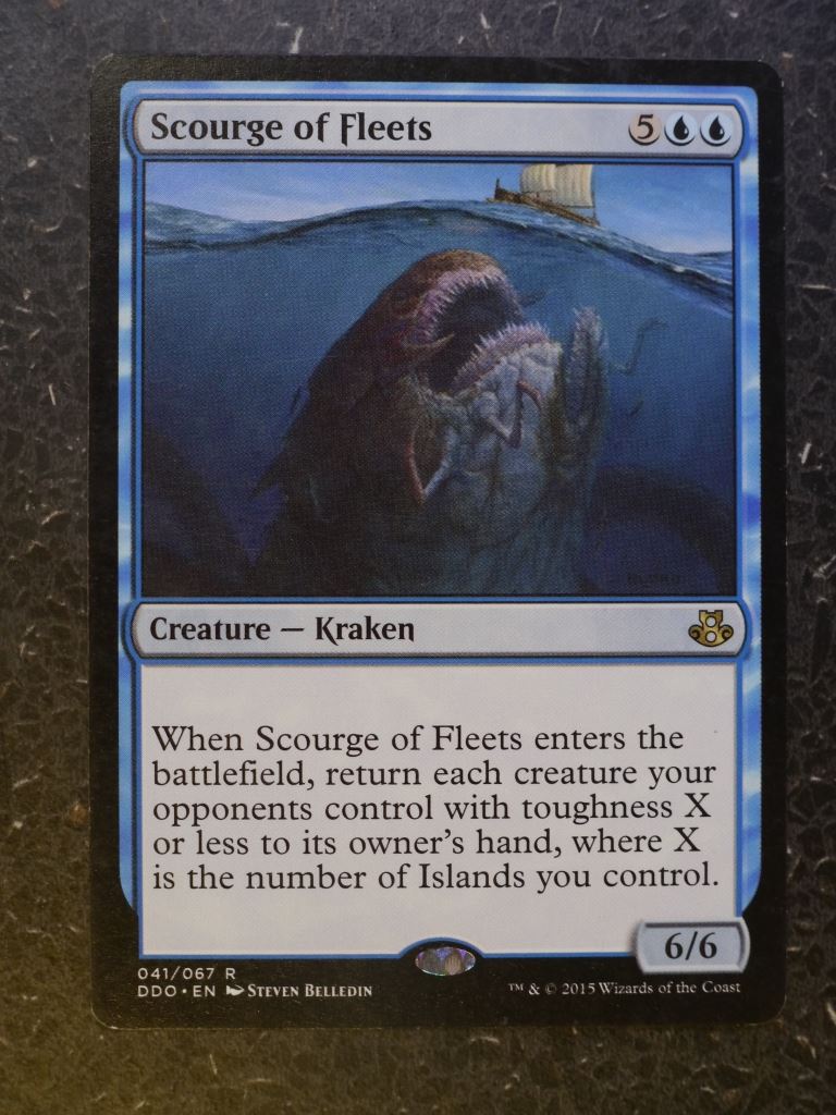 MTG Magic Card: SCOURGE OF FLEETS # 6D12