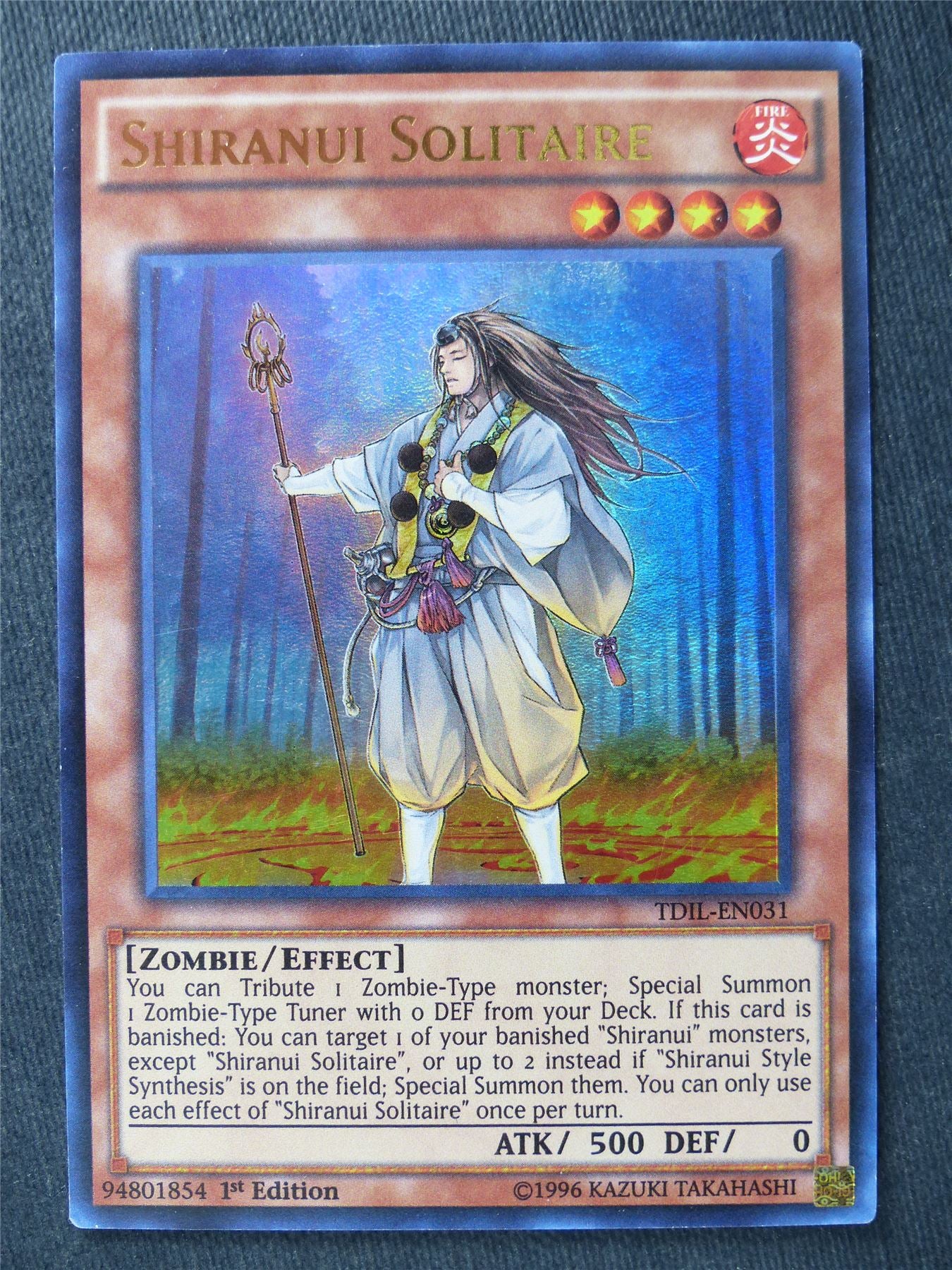 Shiranui Solitaire TDIL Ultra Rare - 1st ed - Yugioh Cards #KC Archeron Shiranui Solitaire TDIL Ultra Rare - 1st ed - Yugioh Cards #KC Archeron