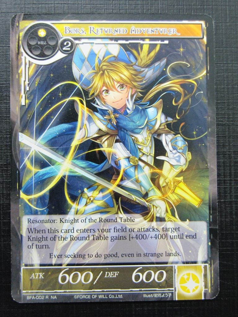 Force of Will Cards: BORS, RETURNED ADVENTURER # 15G36