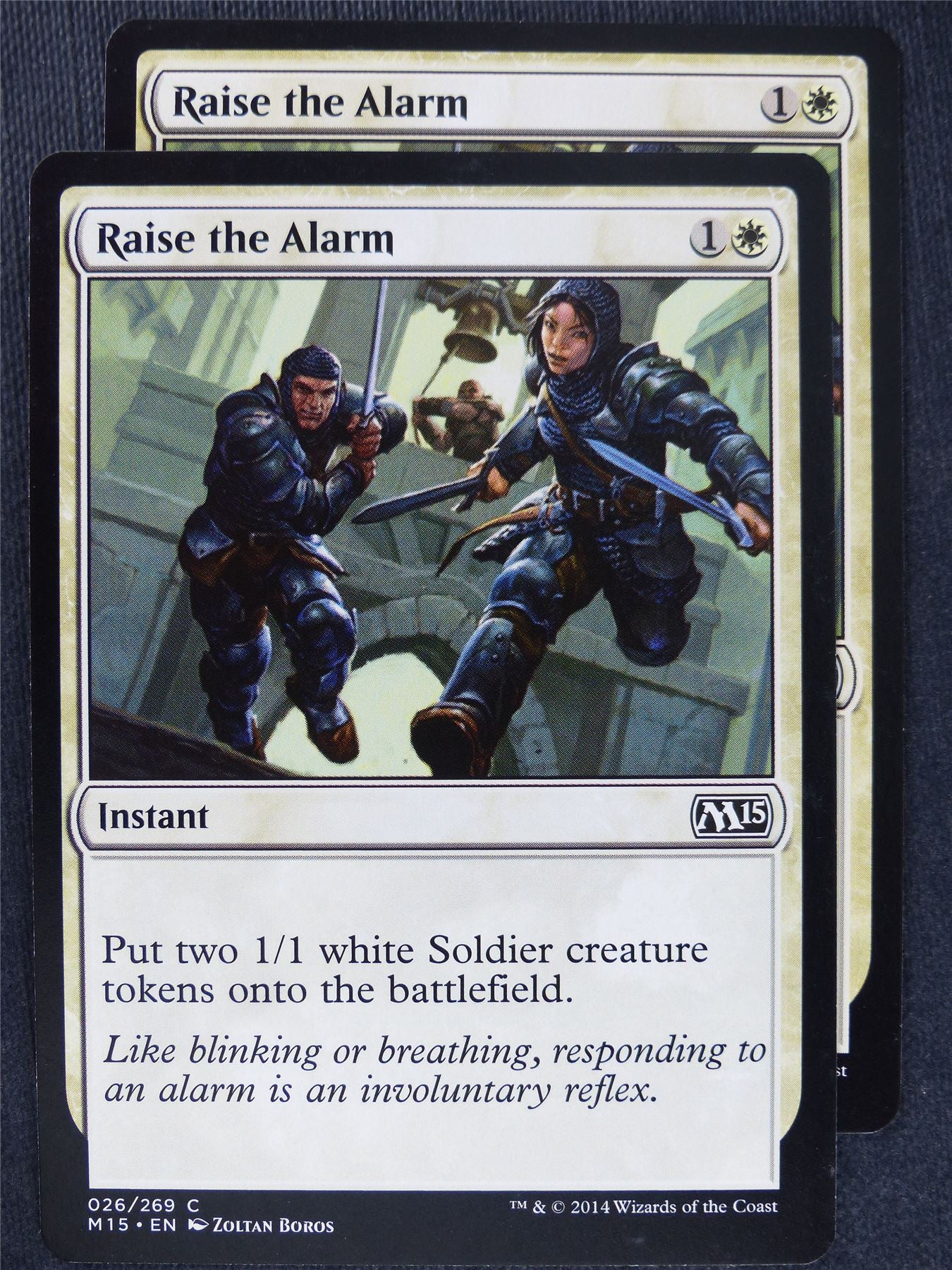 Raise the Alarm x2 - Mtg Magic Cards #CZ