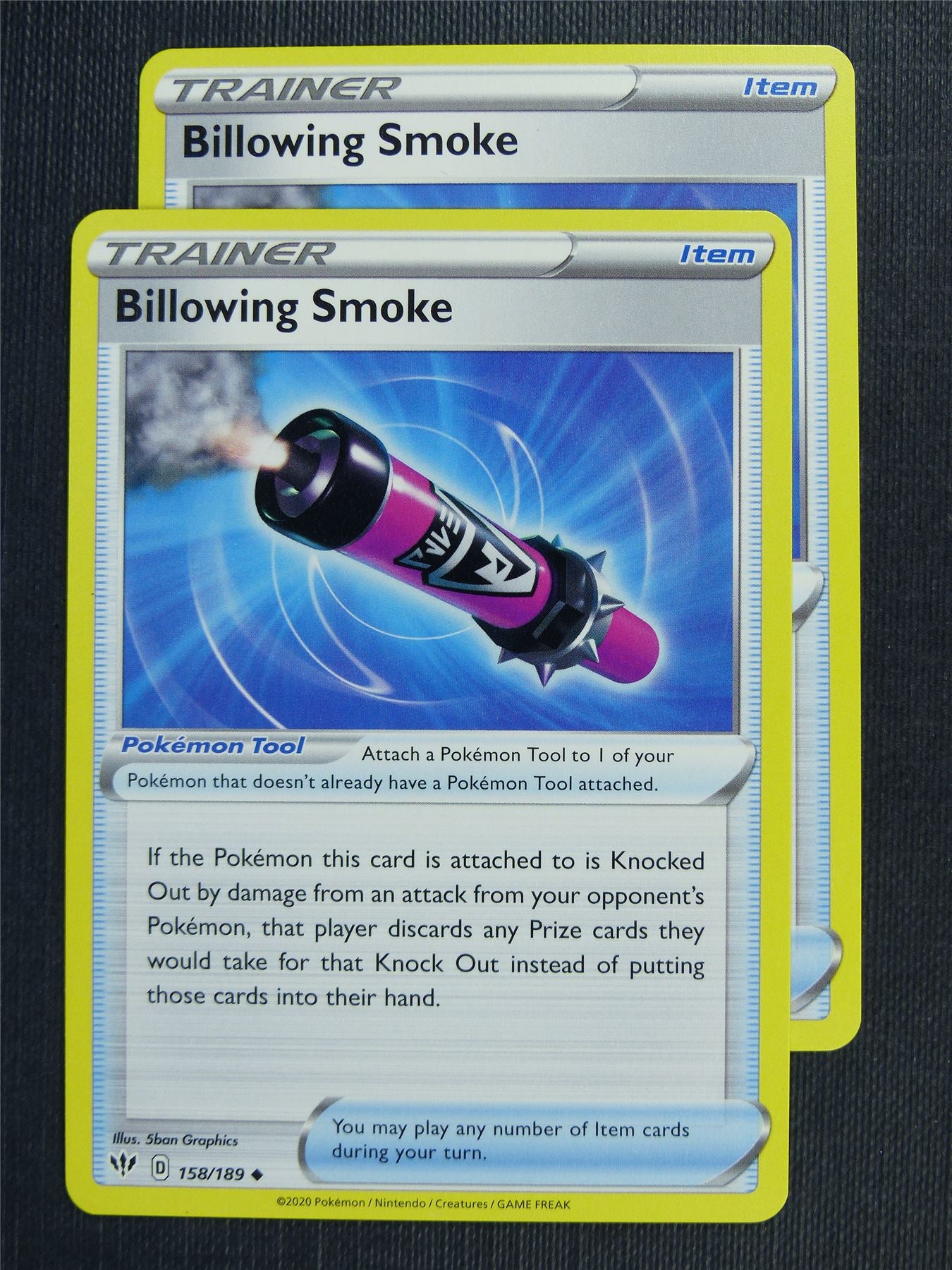 Billowing Smoke 158/189 x2 - DAA - Pokemon Card #3DB