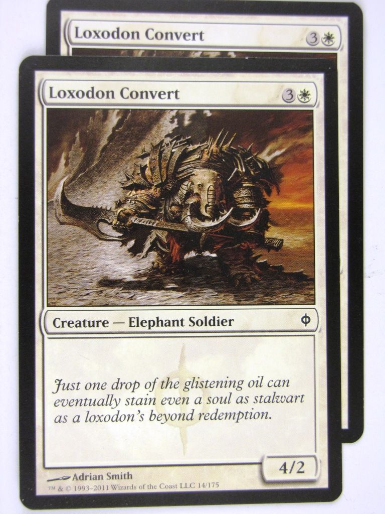 MTG Magic: the Gathering Cards: LOXODON CONVERT x2: NPH