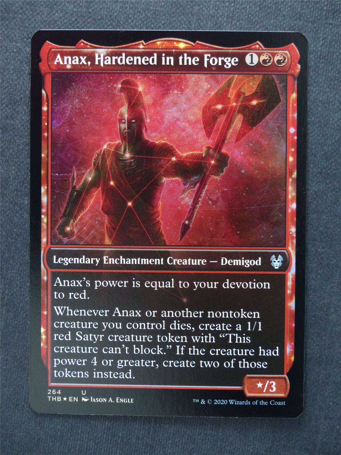 Anax Hardened in the Forge Showcase Foil - Mtg Magic Cards #IM