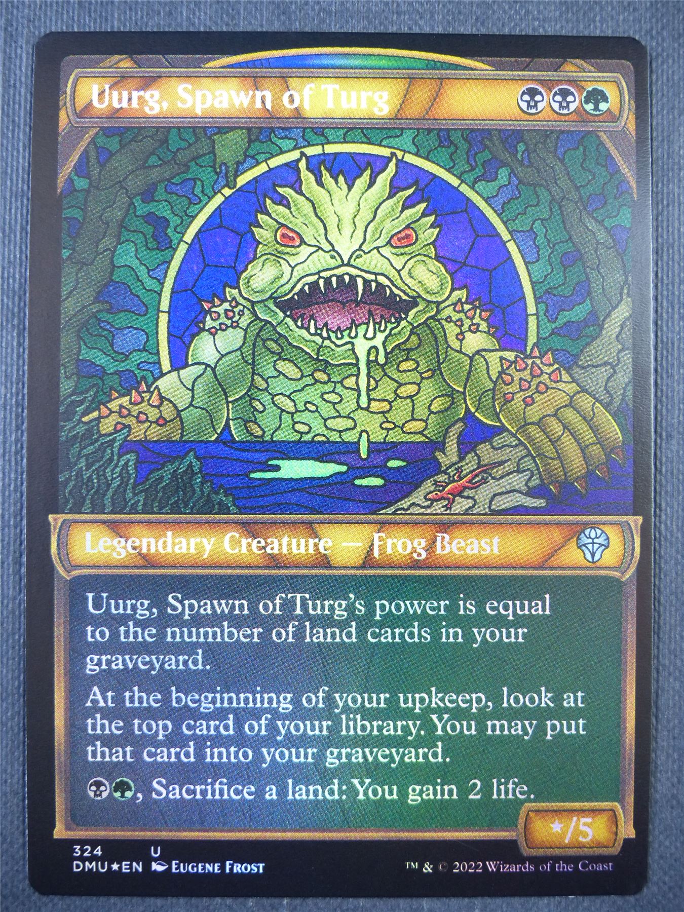 Uurg Spawn of Turg Showcase Foil - Mtg Card #8TB