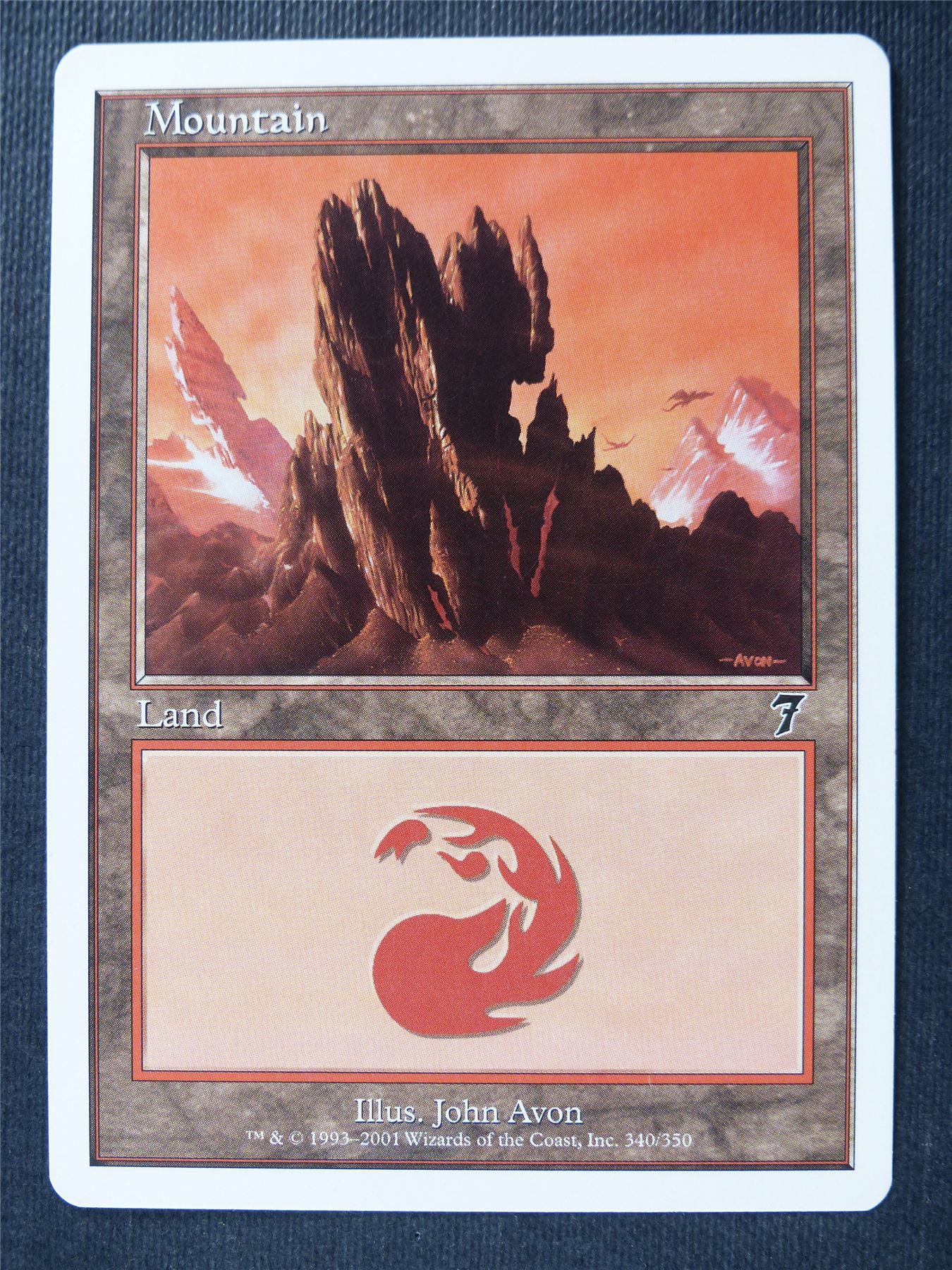 Mountain - Seventh Ed - Mtg Card #20K