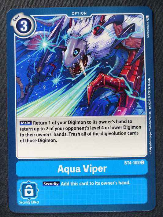 Aqua Viper BT4-102 C - Digimon Cards #103