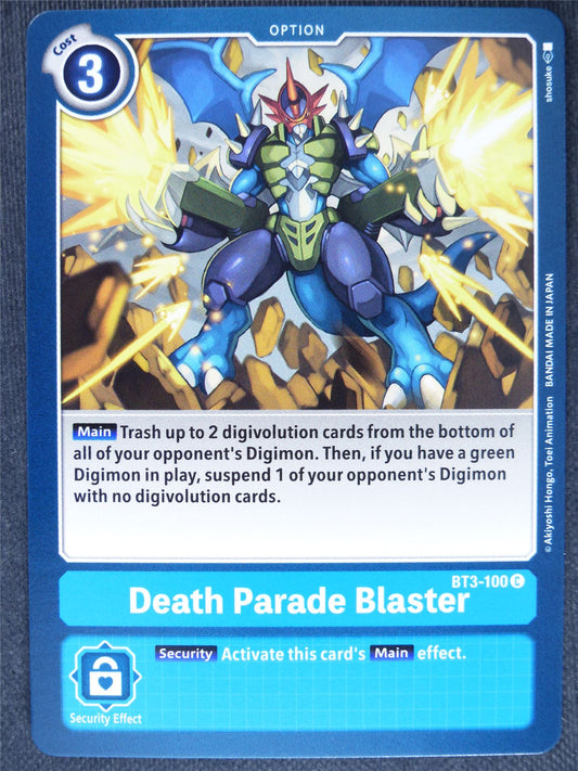 Death Parade Blaster BT3-100 C - Digimon Cards #12