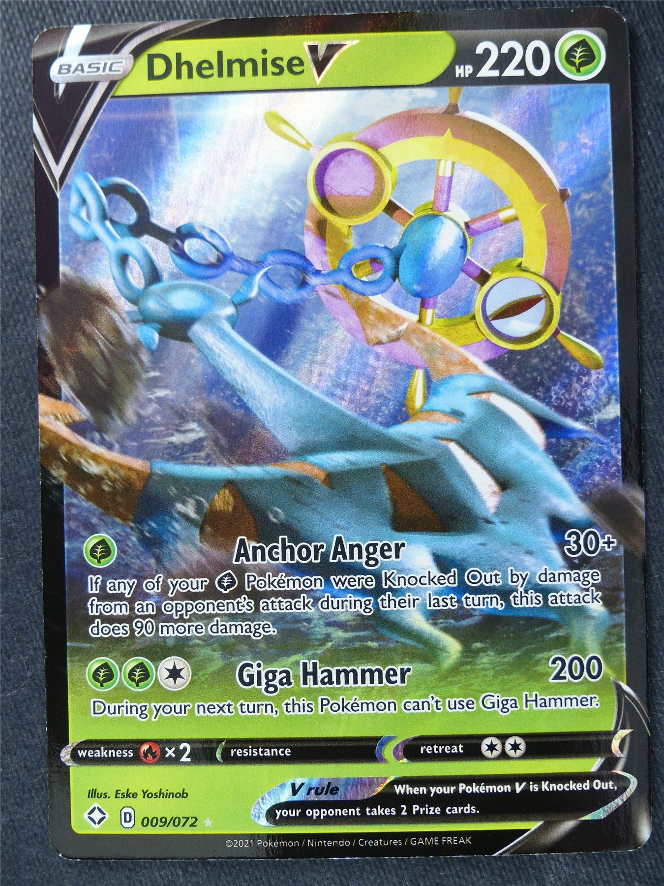 Dhelmise V 009/072 Holo - Pokemon Cards #21T