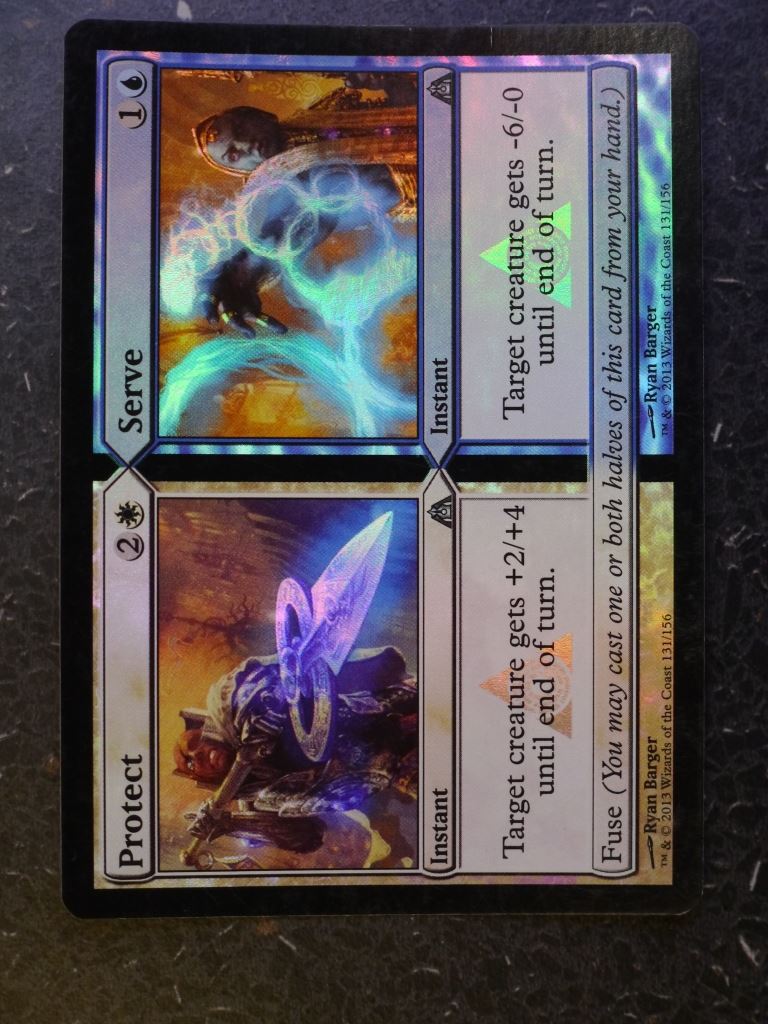 MTG Magic Cards: PROTECT / SERVE FOIL # 4H36