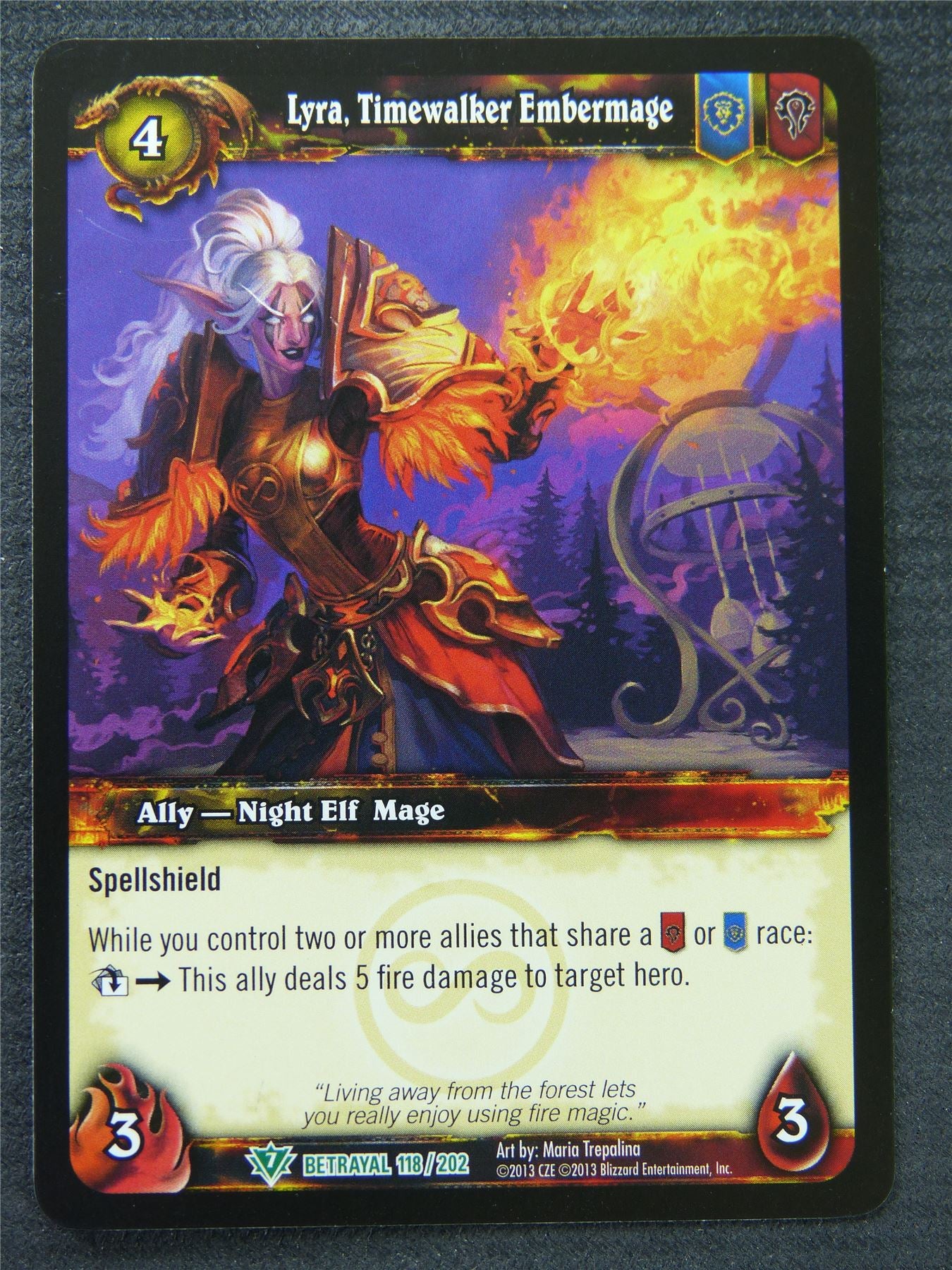 Lyra Timewalker Embermage - Uncommon - World Of Warcraft #1H2