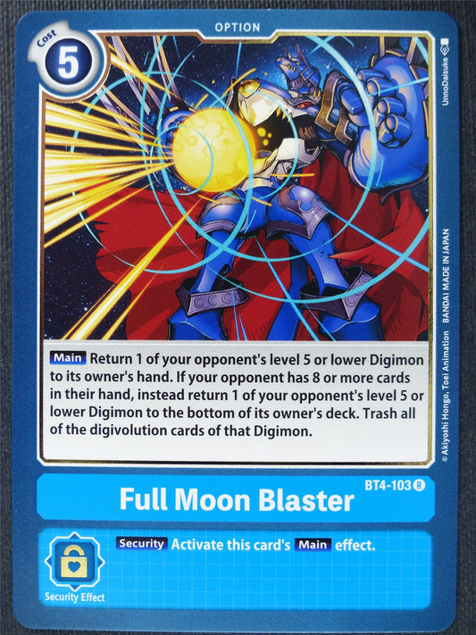 Full Moon Blaster BT4-103 R - Digimon Cards #11O