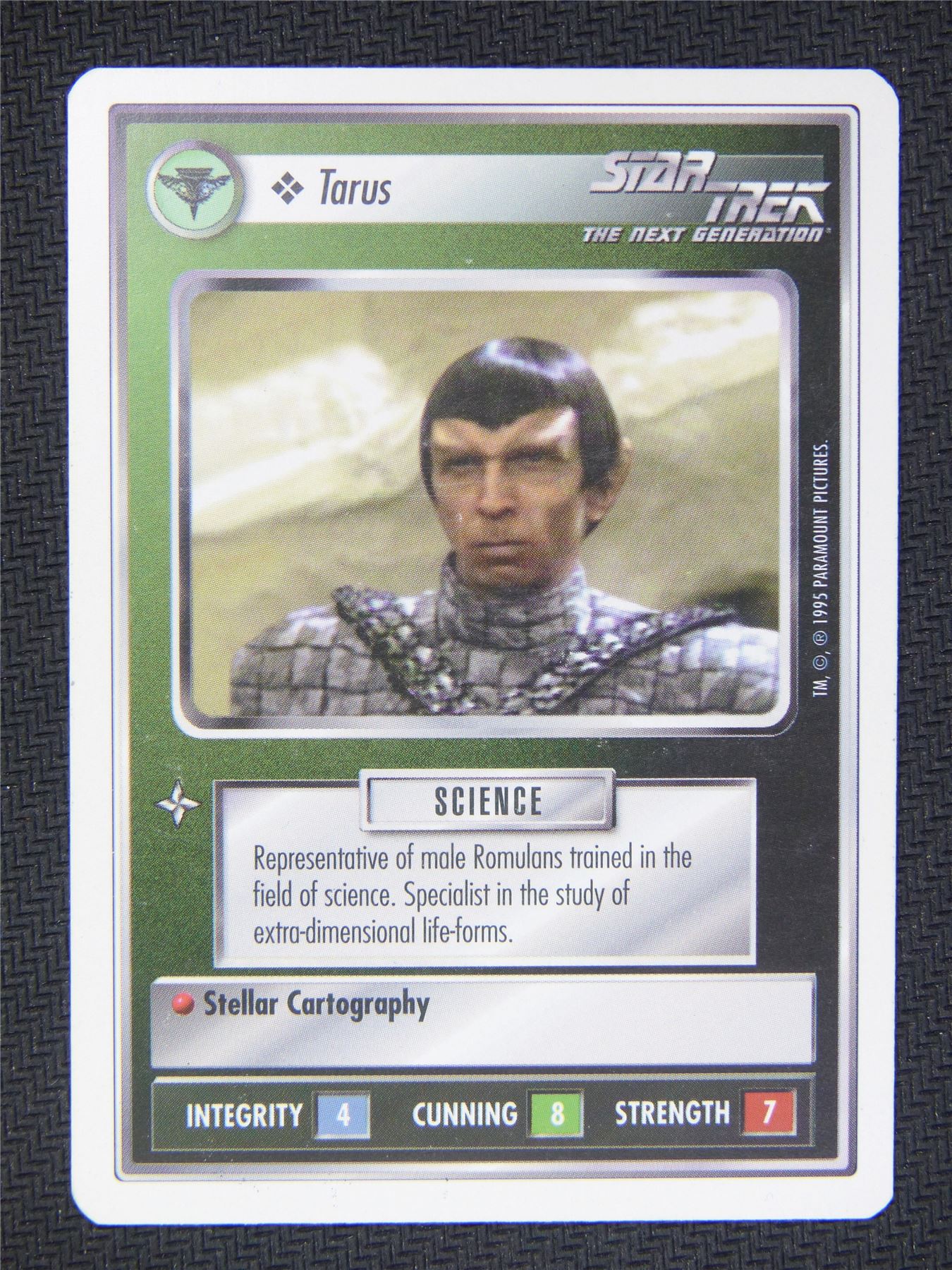 Tarus White Border - Star Trek Next Gen Card #4PR