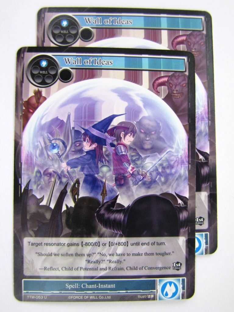 Force of Will Cards: WALL OF IDEAS x2 # 7I92