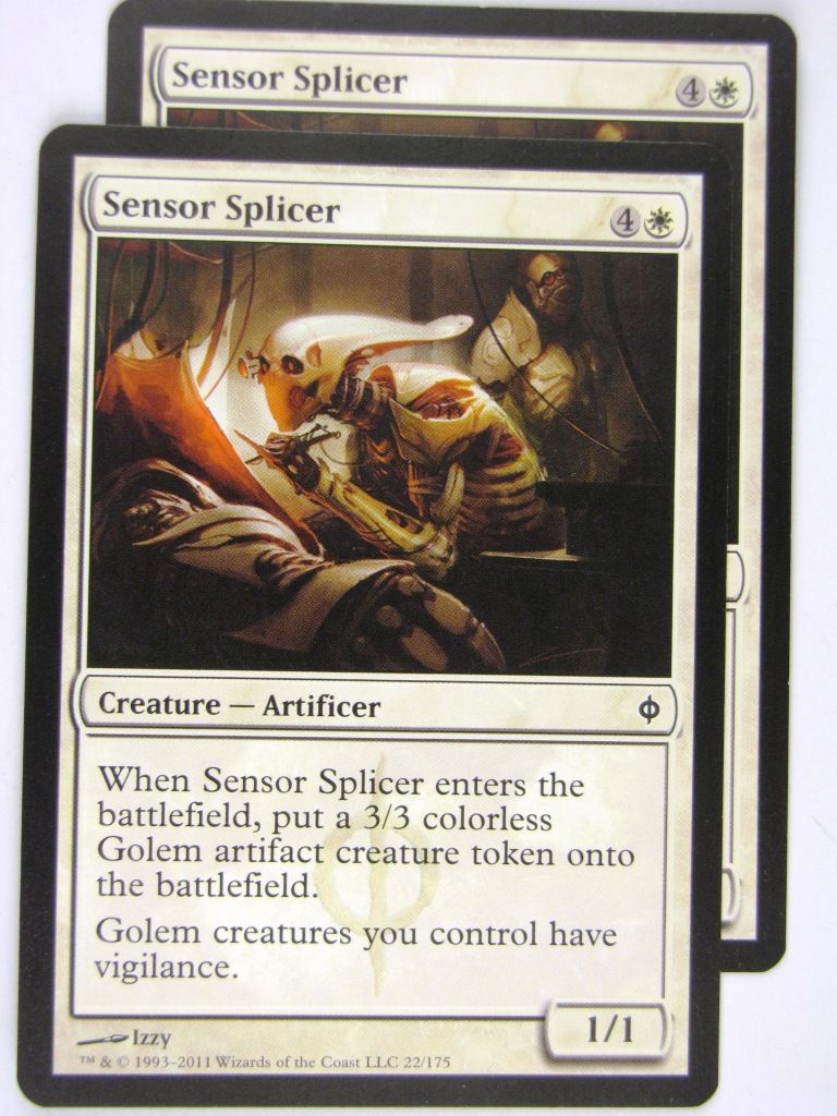 mtg splicer cards MTG Magic: the Gathering Cards: SENSOR SPLICER x2: NPH – Archeron