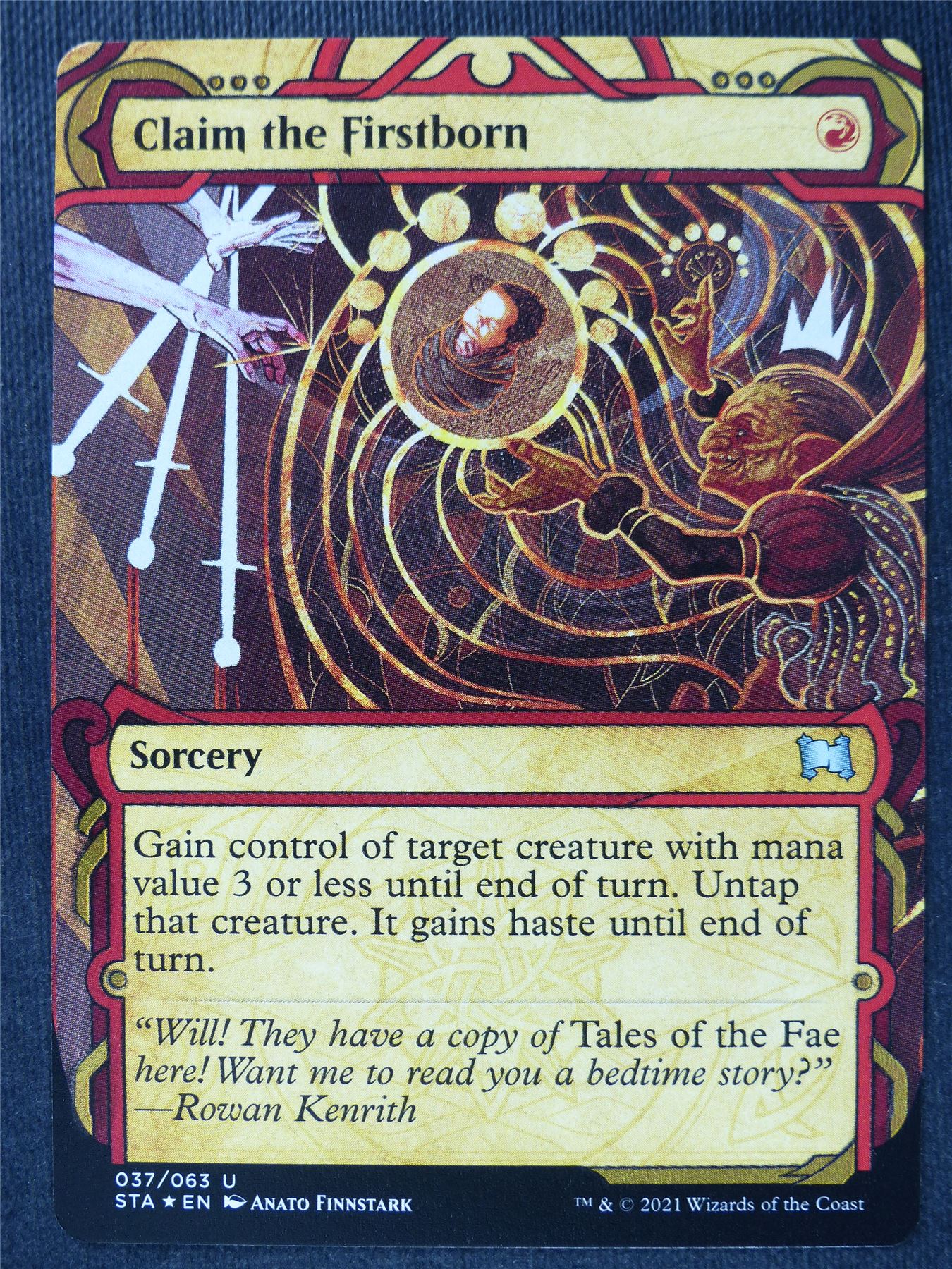 Claim the Firstborn Archive Etched - Mtg Magic Cards #2V