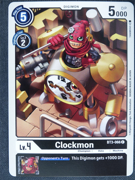 Clockmon BT3-066 C - Digimon Cards #1N