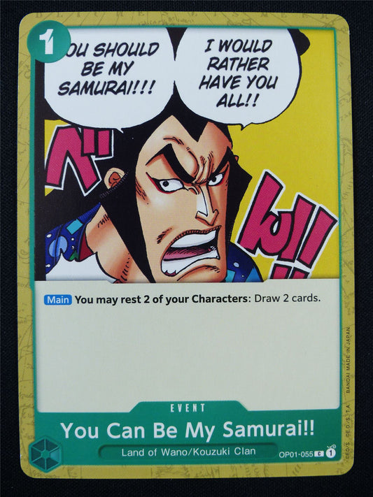 You Can Be My Samurai! OP01-055 C - One Piece Card #2YG