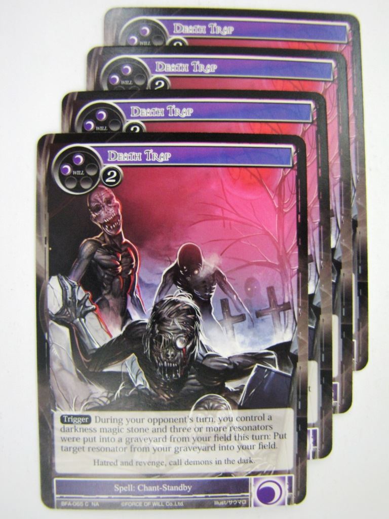 Force Of Will Cards: DEATH TRAP x4 # 13C42