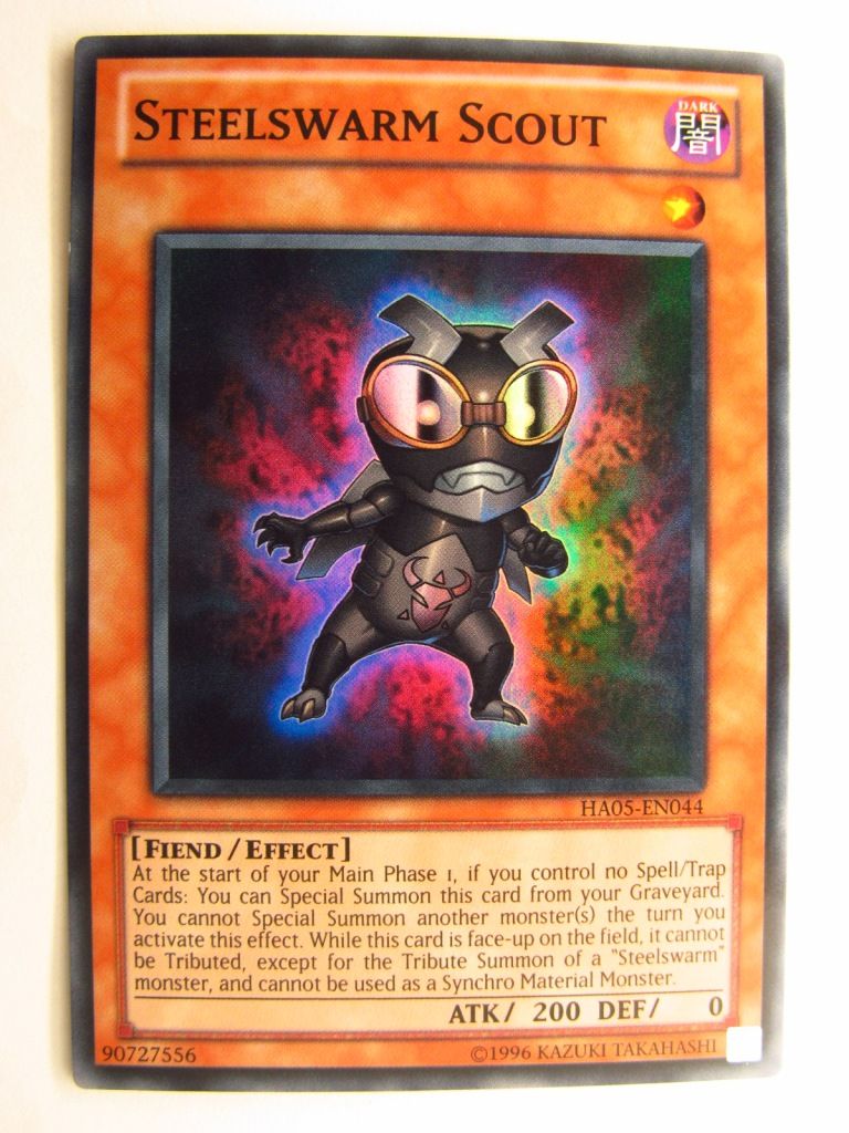 yugioh steelswarm cards STEELSWARM SCOUT HA05 SUPER RARE