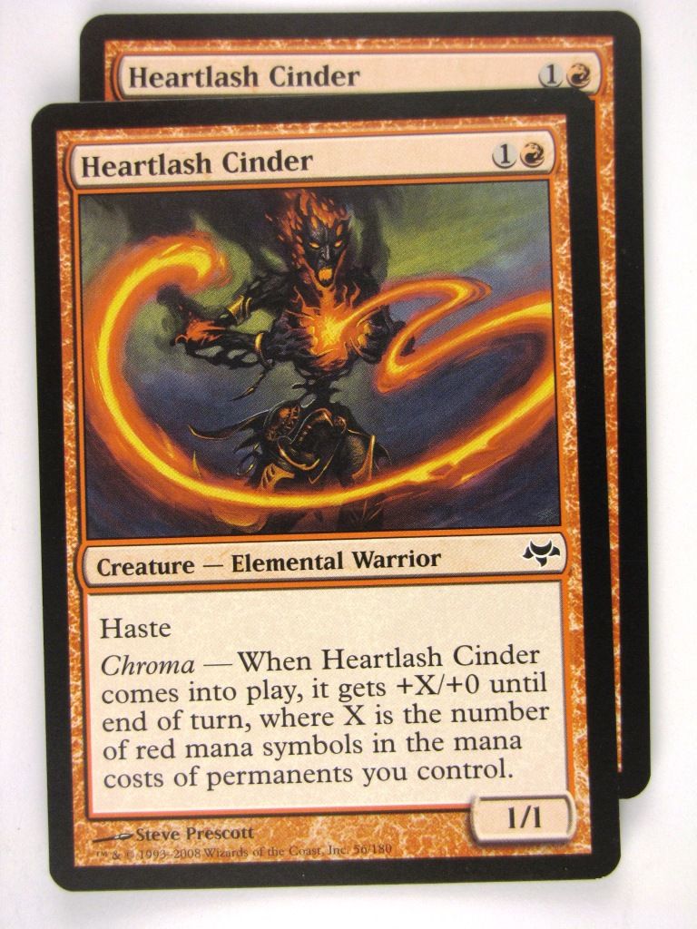 MTG Magic: The Gathering Cards: HEARTLASH CINDER x2: EVE