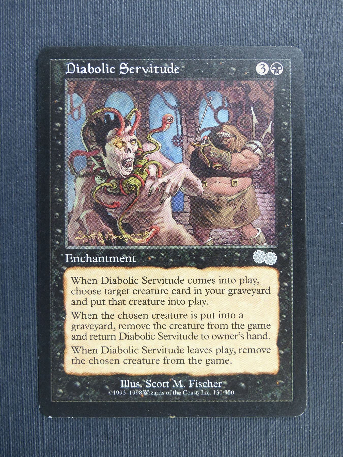 Diabolic Servitude - Mtg Magic Cards #3DT