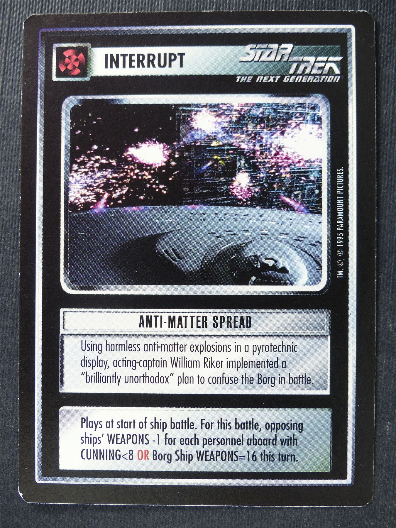 Anti-Matter Spread - NG - Star Trek Card #4SZ