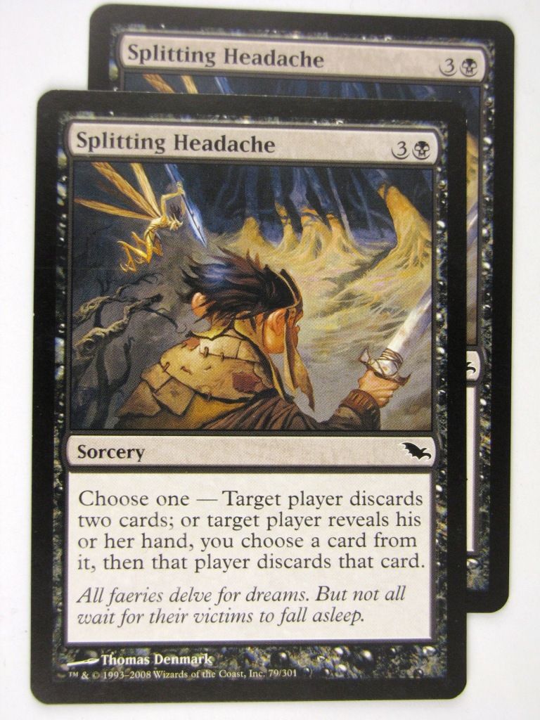 MTG Magic: the Gathering Cards: SPLITTING HEADACHE x2: SHM