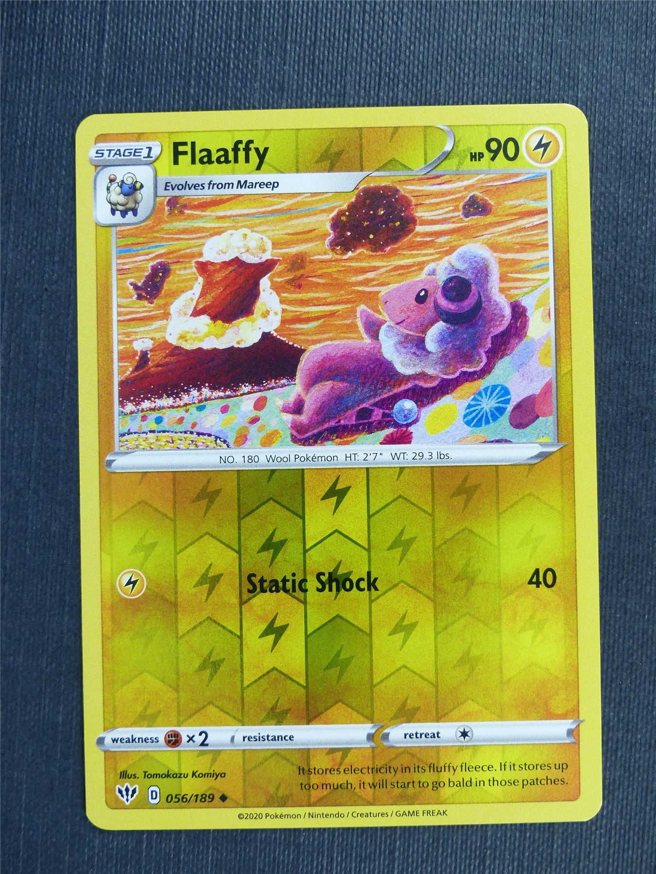 Flaaffy 056/189 Reverse Holo - DAA - Pokemon Card  #3C5
