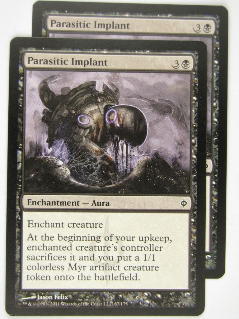 MTG Magic: the Gathering Cards: PARASITIC IMPLANT x2: NPH