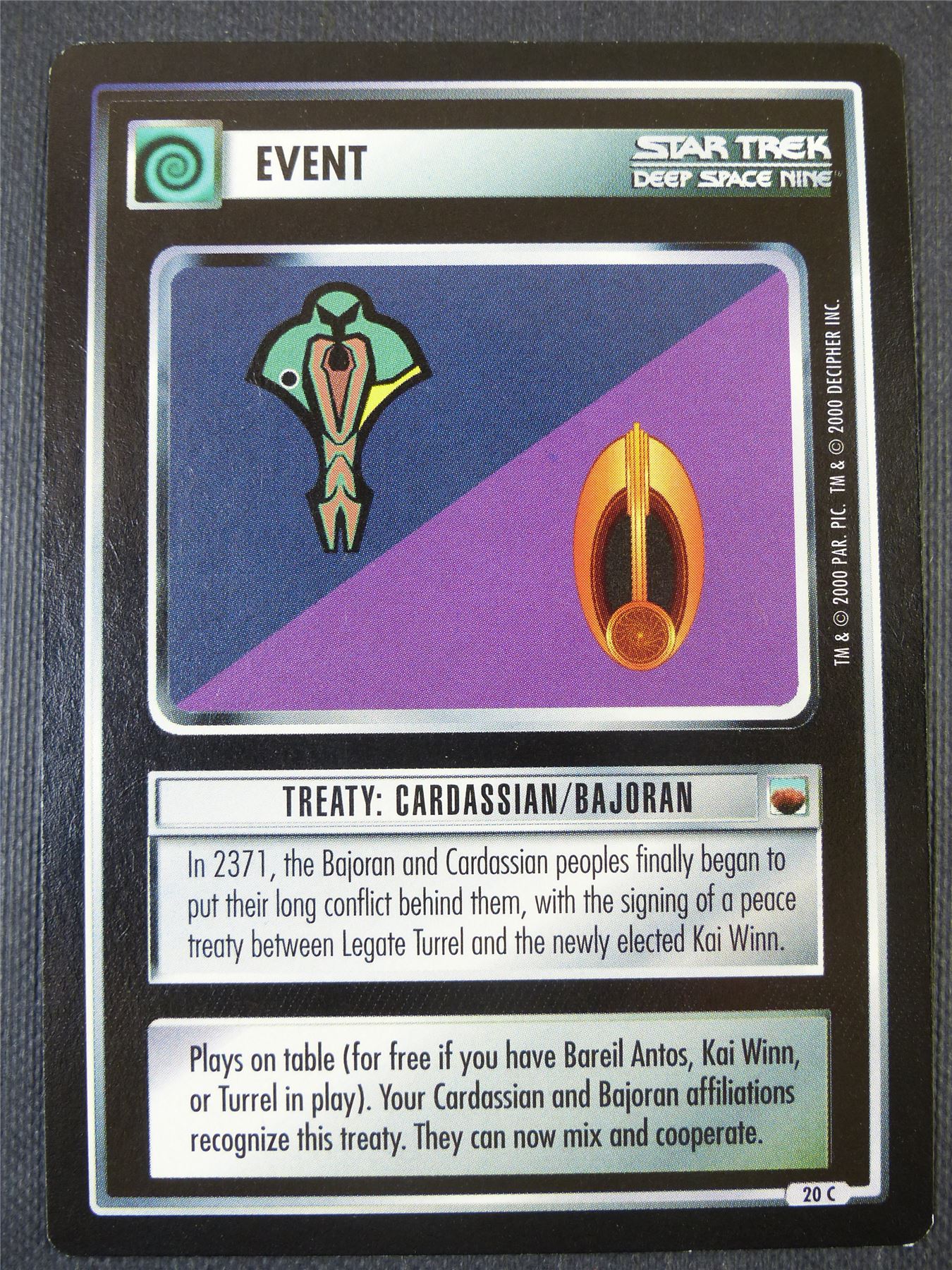 Treaty: Cardassian/Bajoran - DS9 - Star Trek Card #661
