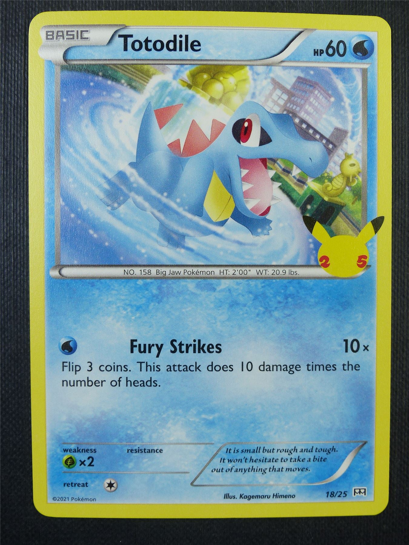 totodile pokemon card value McDonald's Pokmon-e Minimum Pack | Pokmon Water Rarity Totodile 039/162 Temporal Forces Common