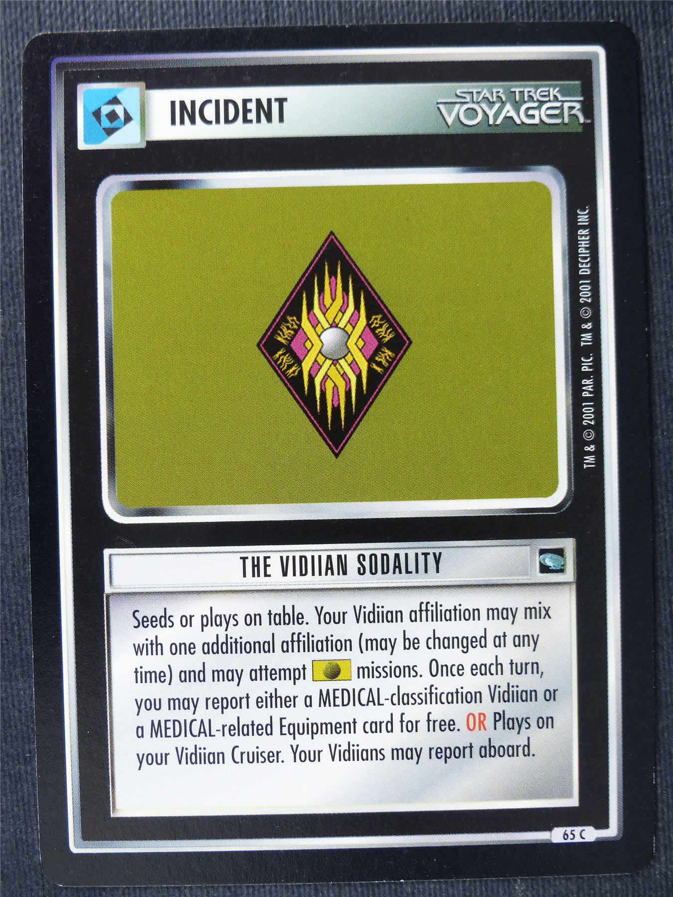 The Vidiian Sodality - Voyager - Star Trek Cards #10R