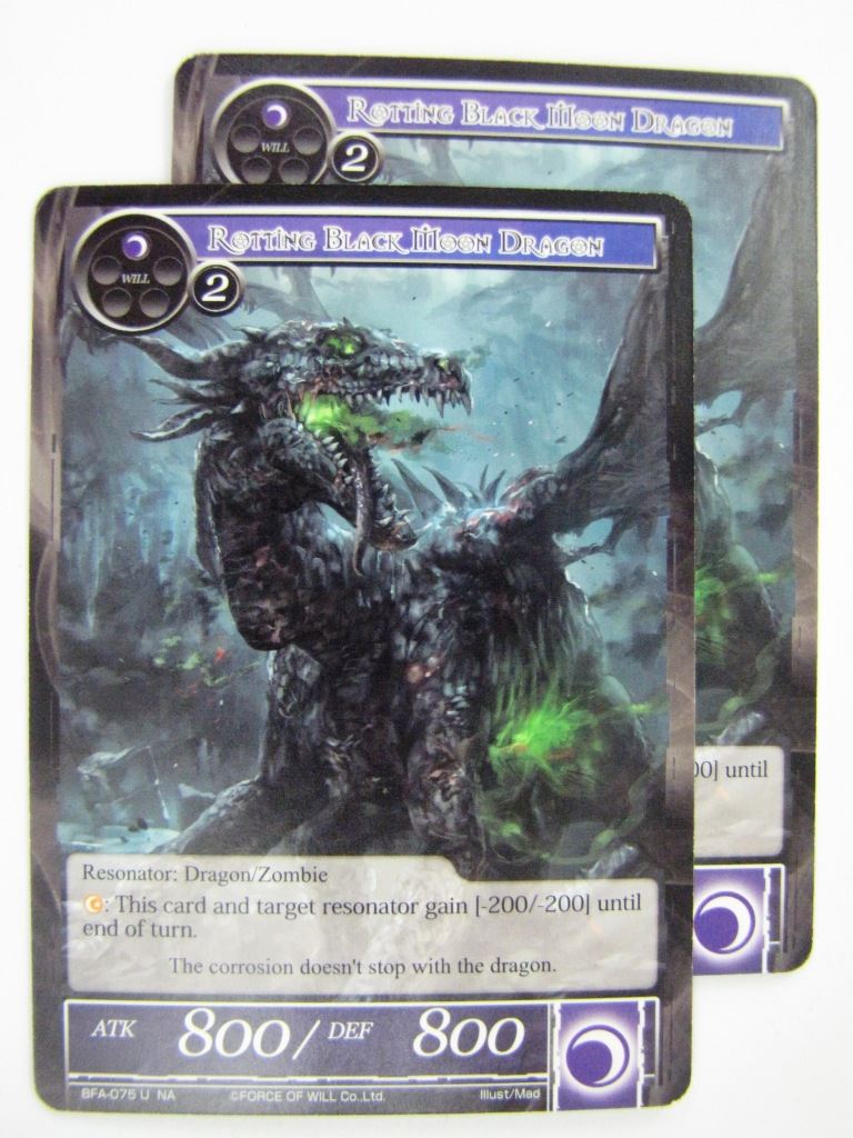 Force Of Will Cards: ROTTING BLACK MOON DRAGON x2 # 13C13