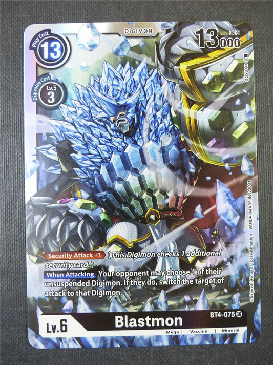 Blastmon BT4-075 SR - Digimon Card #1XW