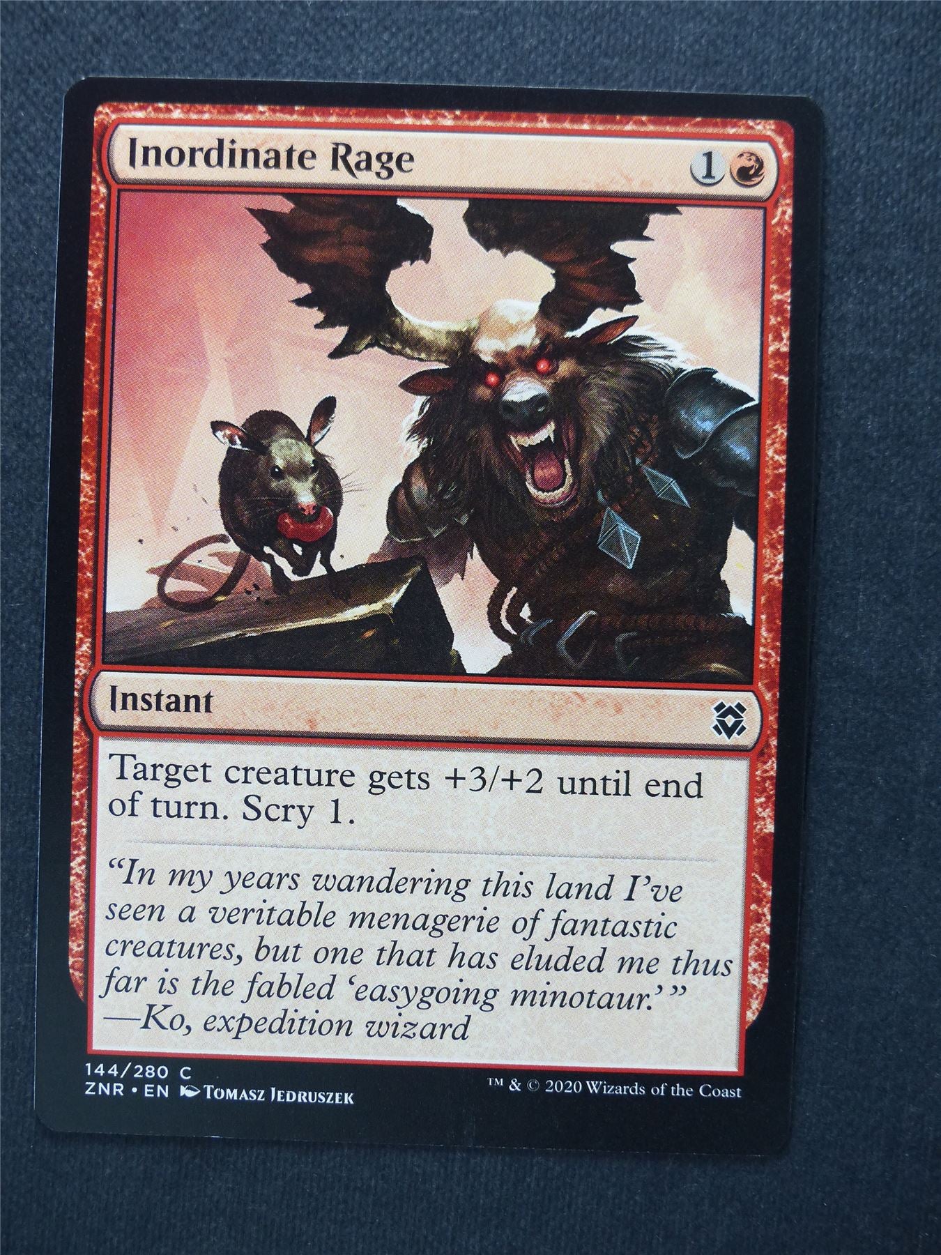 Inordinate Rage - Mtg Magic Cards #V9