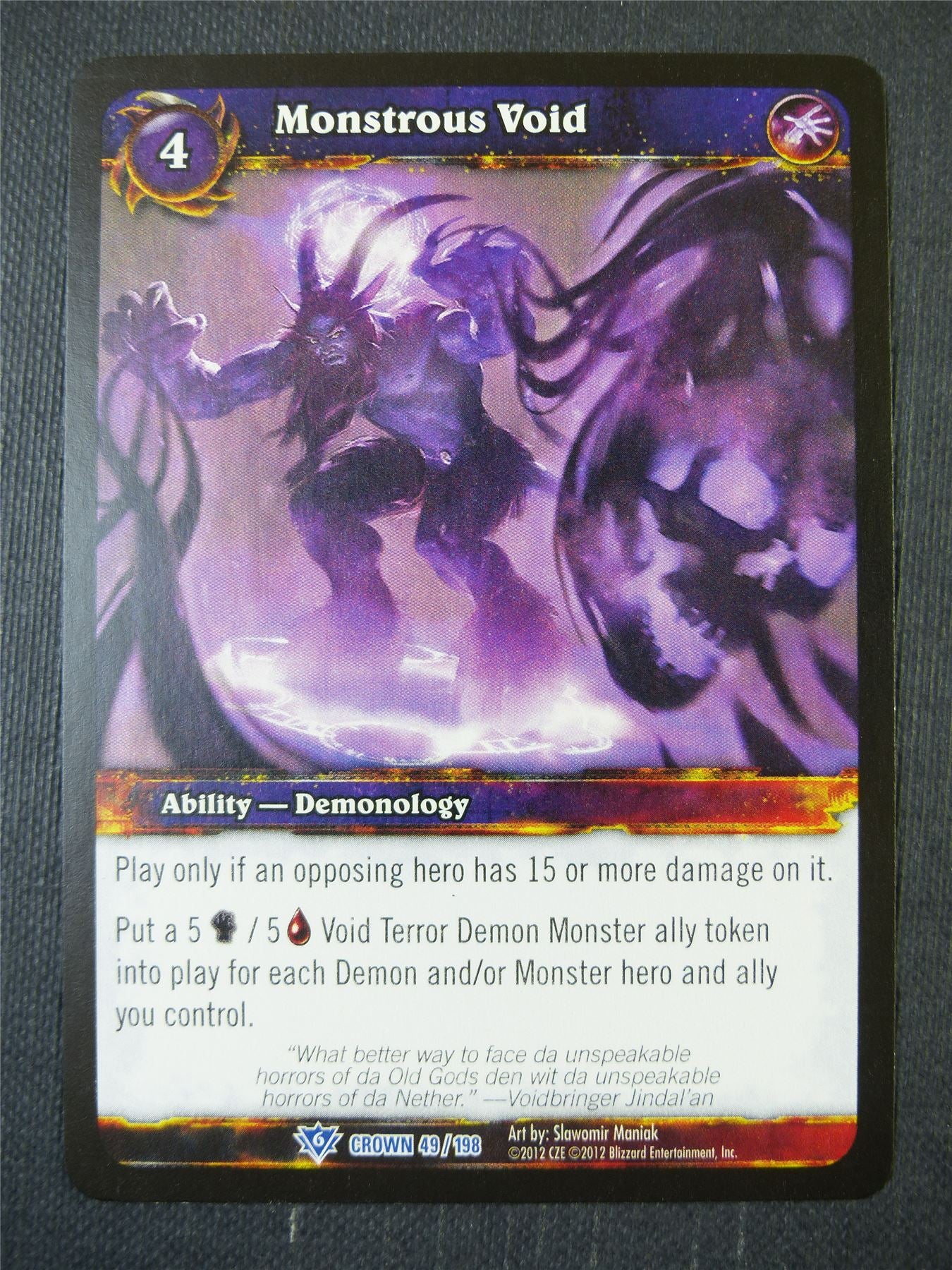 Monstrous Void 49/198 - WoW Card #136