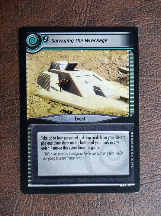 Salvaging the Wreckage - Star Trek CCG TCG Card #XS