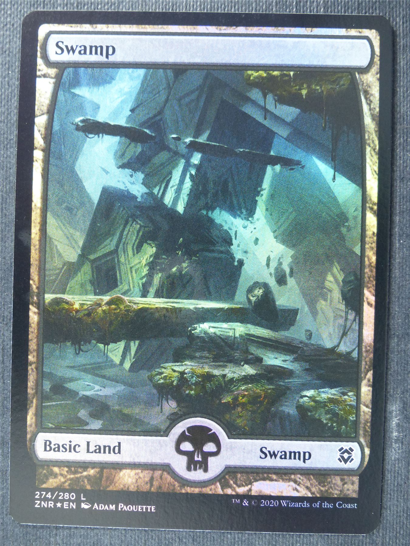 Swamp 274/280 Full Art Foil - Mtg Magic Cards #1CU