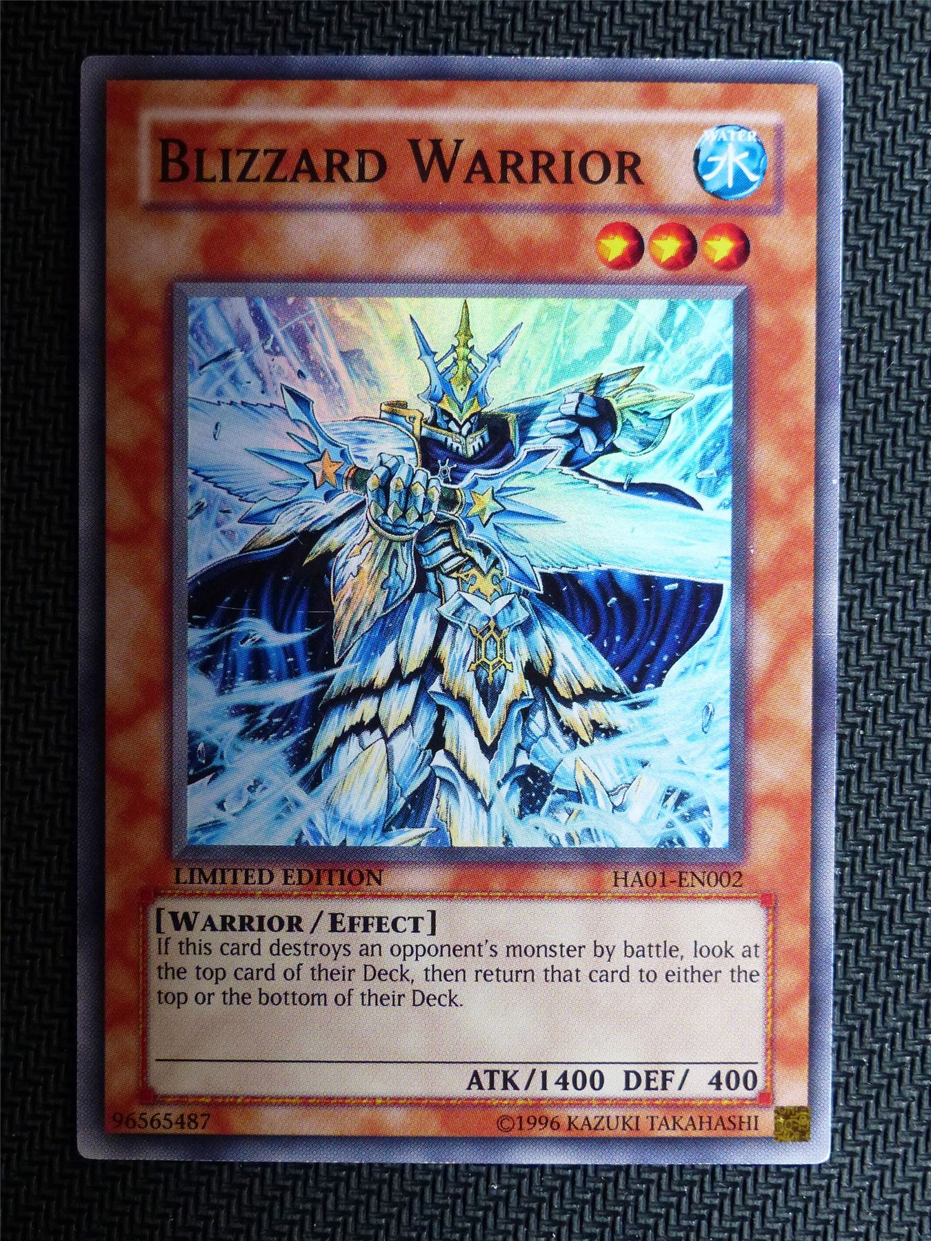Blizzard Warrior - Ha01 - Super Rare - Yugioh Card # 1E14
