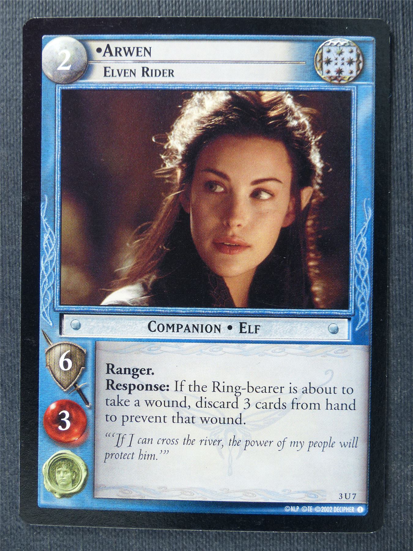 Arwen 3 U 7 - LotR Cards #2SZ