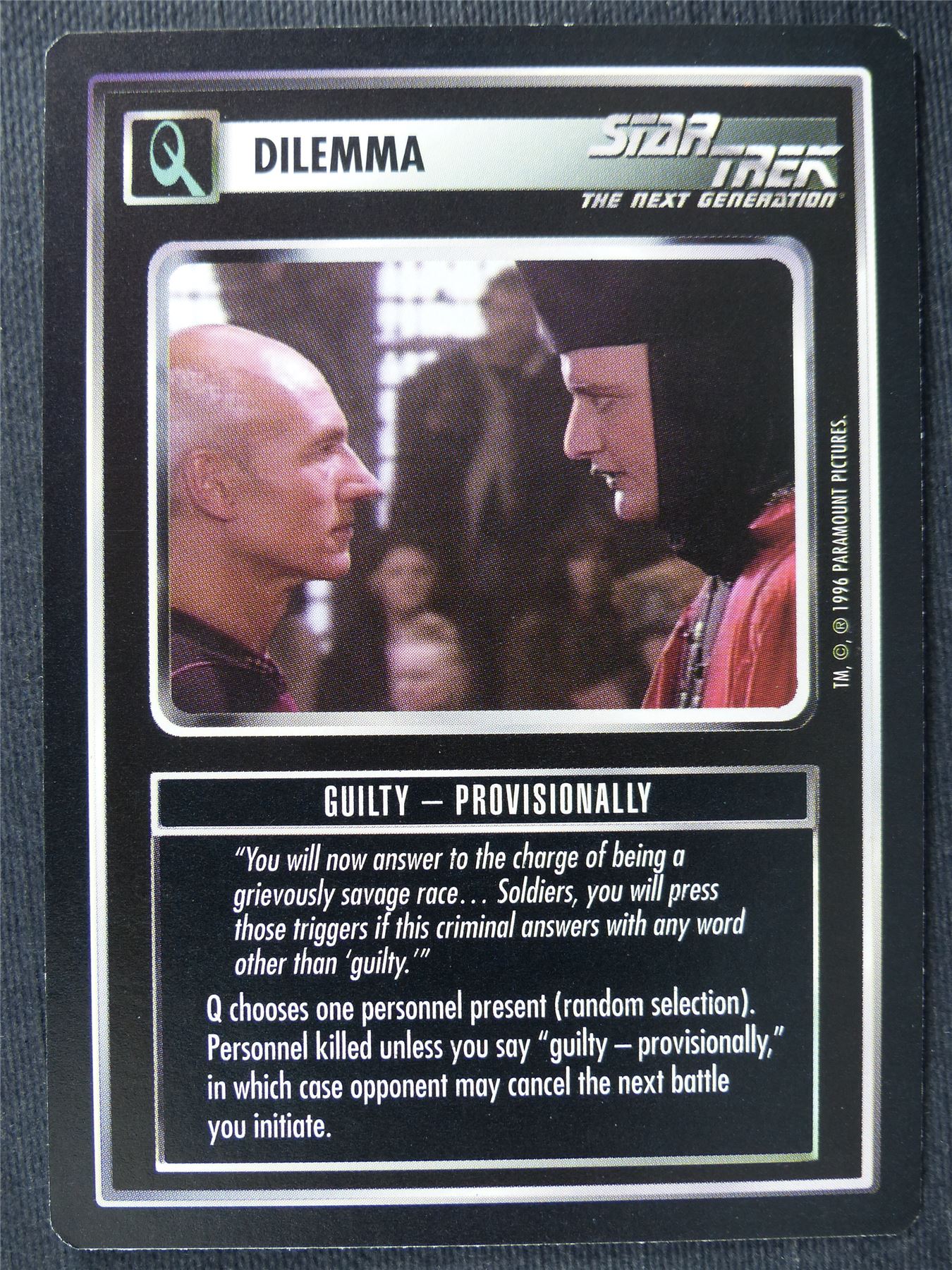 Guilty - Provisionally - NG - Star Trek Cards #ZH