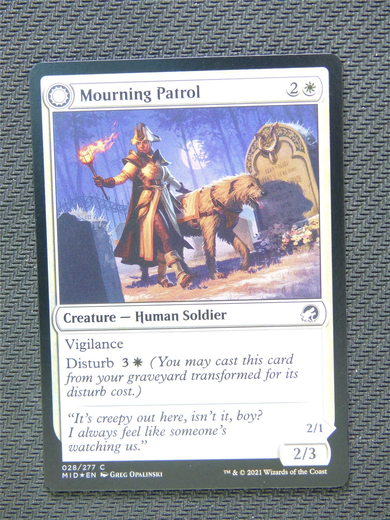 Mourning Patrol Foil - Innistrad - Mtg Card #3PX